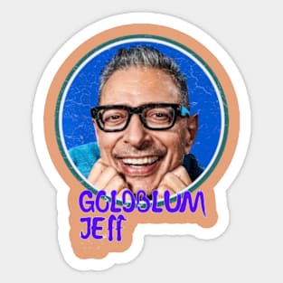 funny jeff goldblum  quotes art 90s style retro vintage 70s Sticker